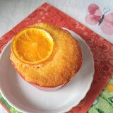 ハロウィンにオレンジのカップケーキ